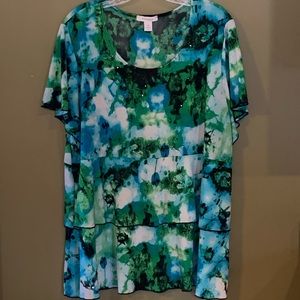 Dress barn women’s shimmer blouse 3X